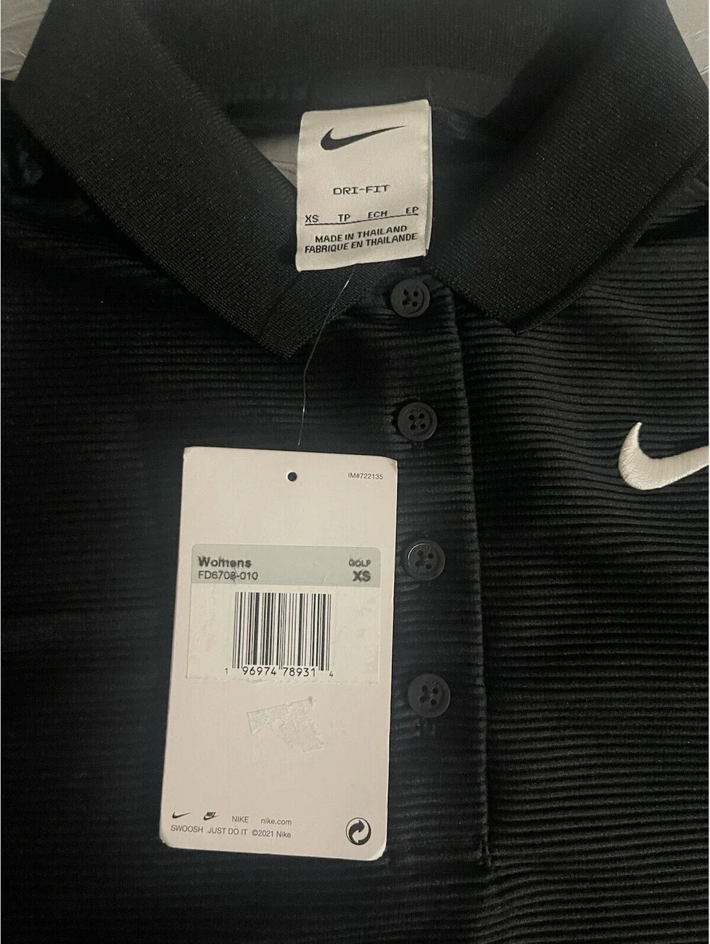 NWT Women Nike Dri Fit FD6708-101 Black-XS